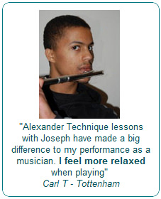 Alexander Technique lessons with Joseph have made a big difference